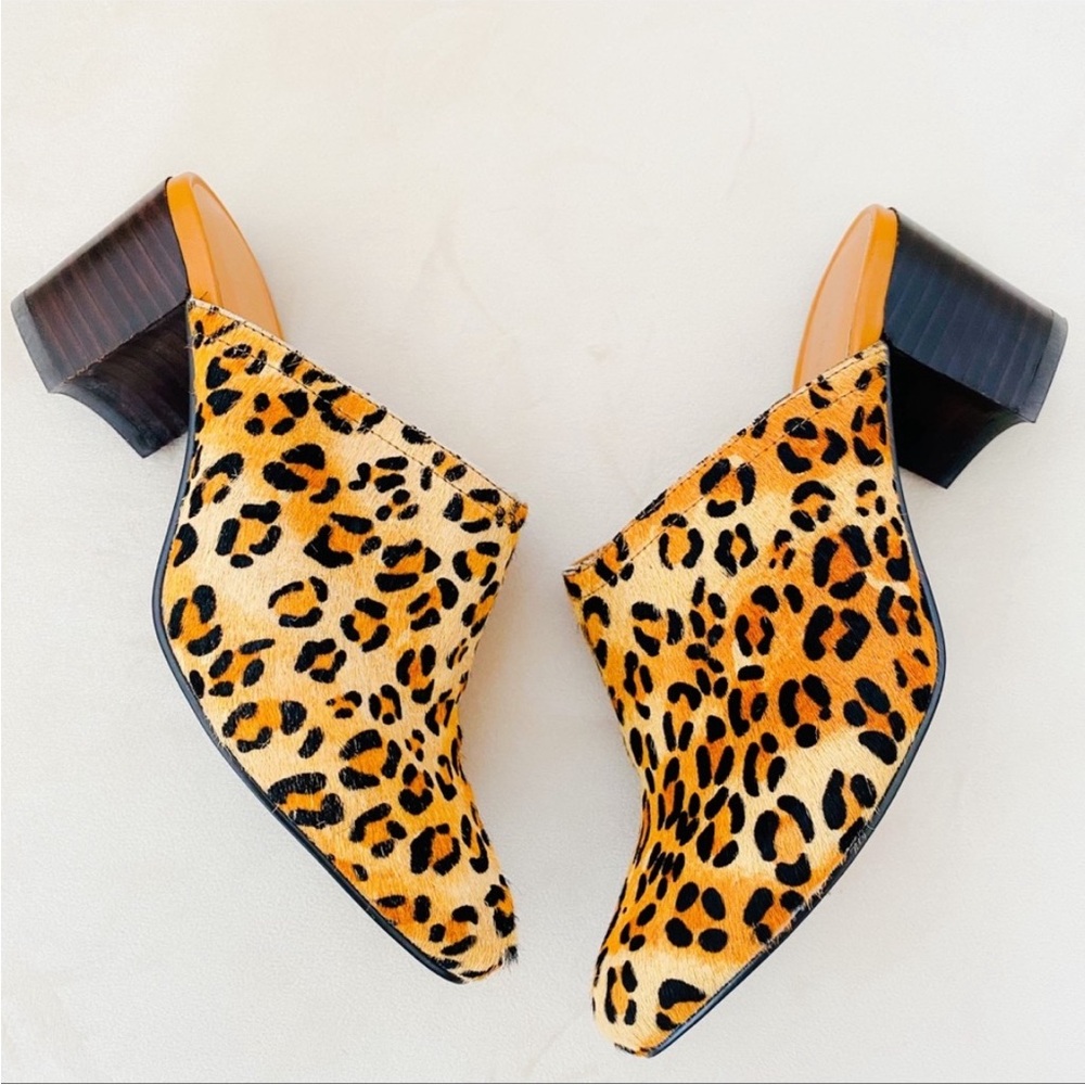 Very Volatile Leopard Print Mules